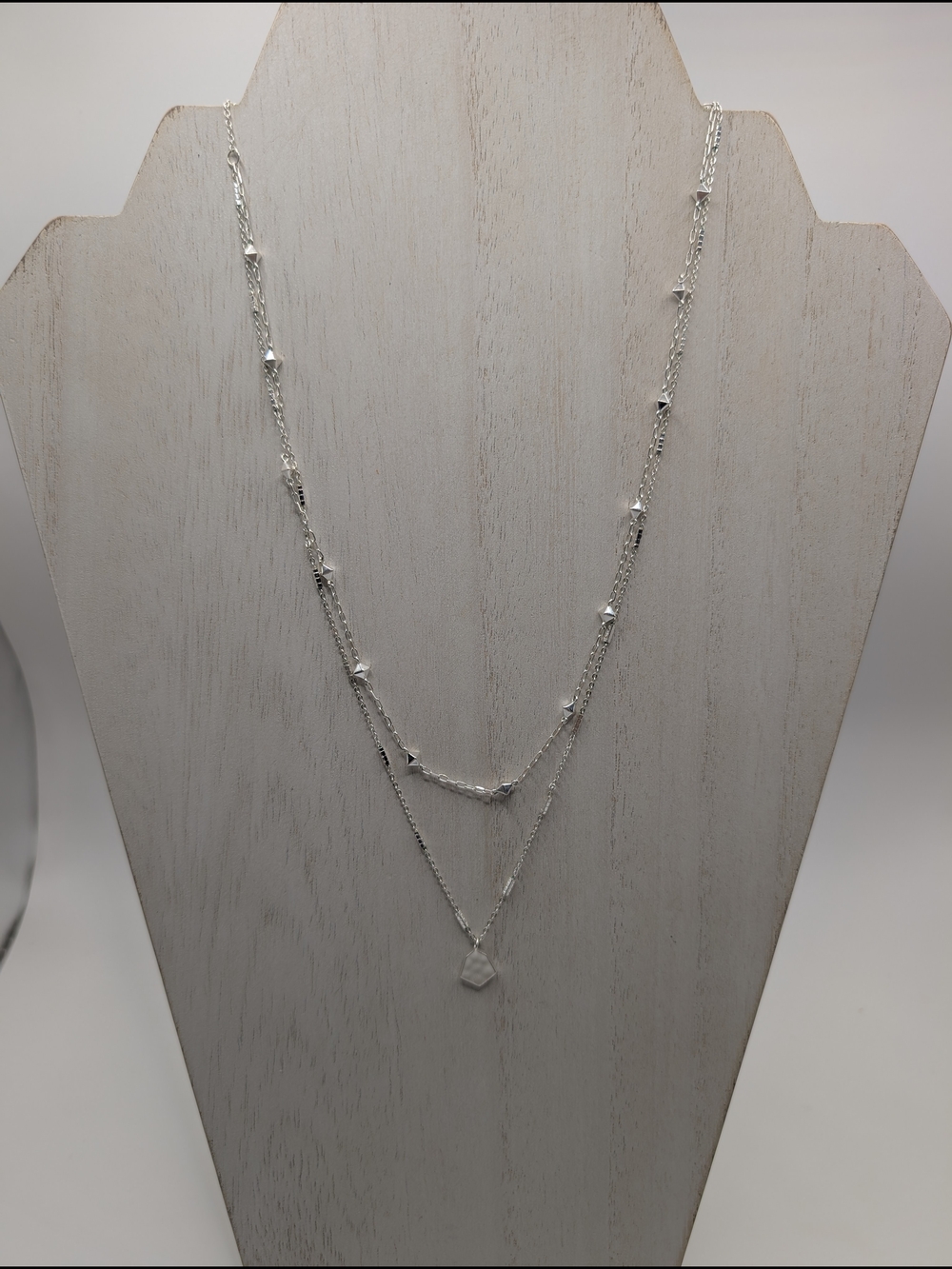 Kendra Scott Silver Layered Bead Necklace - Elegant Women's Jewelry